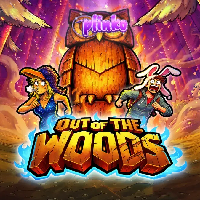 Interface do jogo de slot Out Of The Woods com tema de floresta sombria